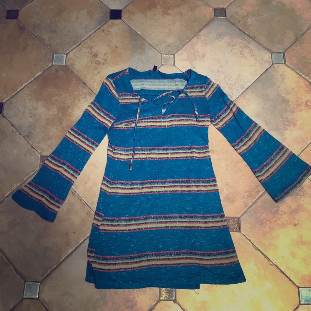 Bell Sleeved Tunic Two Piece Sweater